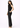 Black co-ord set for women, side view