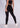 Black cotton legging, back view