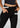 Black cotton legging, pocket close-up