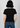 Black everyday top, back view