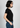 Black everyday top, left side view