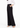 Black Korean pants, angled side view, hand in pocket