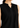 Black sleeveless mandarin collar top for women