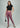 Black ribbed crop top, full-length view