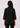 Black shirt collar top, back view