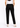 Black straight fit pants, back view