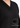 V-neckline and textured fabric close-up, black top