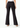 Black wide leg trousers, back view