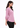 Blush lilac V-neck top for women, side view