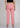 Blush pink cotton trousers, back view