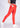 Bright red cotton legging, side view