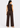 Brown co-ord set for women, back view