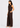 Brown co-ord set, side view with hand in pocket
