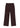 Brown pintuck trousers laid flat, no model