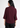 Burgundy plum shirt-style top for women, back view
