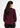 Burgundy plum V-neck top for women, back view