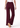 Burgundy plum wide leg trousers, back view
