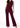 Burgundy sleeveless top with matching wide leg trousers