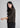 Cocoa brown textured shirt top, angled side view