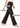Cocoa brown trousers, side view with feature labels