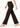 Cocoa brown textured trousers in mid-stride, side view