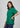Dark green boyfriend tee, side view