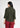 Dark olive shirt-style top for women, back view