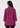 Deep raspberry shirt collar top, back view