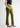 Dusk olive bootcut pants, side view