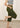 Dusk olive cotton capri, side view