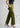 Dusk olive trousers with pintuck and deep pocket labels