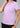 Dusty lavender everyday top, close-up