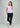 Dusty lavender everyday top for women, full-length view