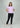 Dusty lavender everyday top, full-length pose