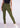 Earthy olive cotton legging, front view