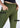 Earthy olive cotton legging, pocket close-up