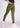 Earthy olive cotton legging, side view