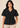 Flurr black Maison Collar Top for women front pose