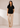 Flurr black tulip sleeves top, full length