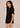 Flurr black tulip sleeves top, left side view