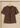 Flurr brown Maison Collar Top displayed on hanger