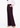 Flurr burgundy Korean pants side view with high waist, wide-leg silhouette and side pocket