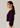 Flurr burgundy Office Crush top left side view for women’s officewear