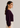 Flurr burgundy Office Crush top right side view for women’s officewear