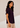 Flurr dark purple tulip sleeves top, right side view