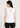 Flurr Essential Cotton Top for women, back view showcasing the clean silhouette and comfortable fitted design