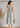 Flurr floral linen dress for women, back view