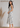 Flurr floral linen midi dress for women, left side view