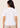 Flurr Maison Collar Top white officewear top showing back view