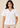 Flurr Maison Collar Top in white with statement collar and pintuck detailing front close-up